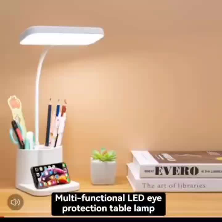 2 in 1 Pencil Holder Organiser and LED Desk Lamp with Touch Control