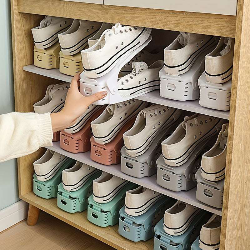 Organiser Shoes Storage 10pcs of Adjustable Shoe Racks,