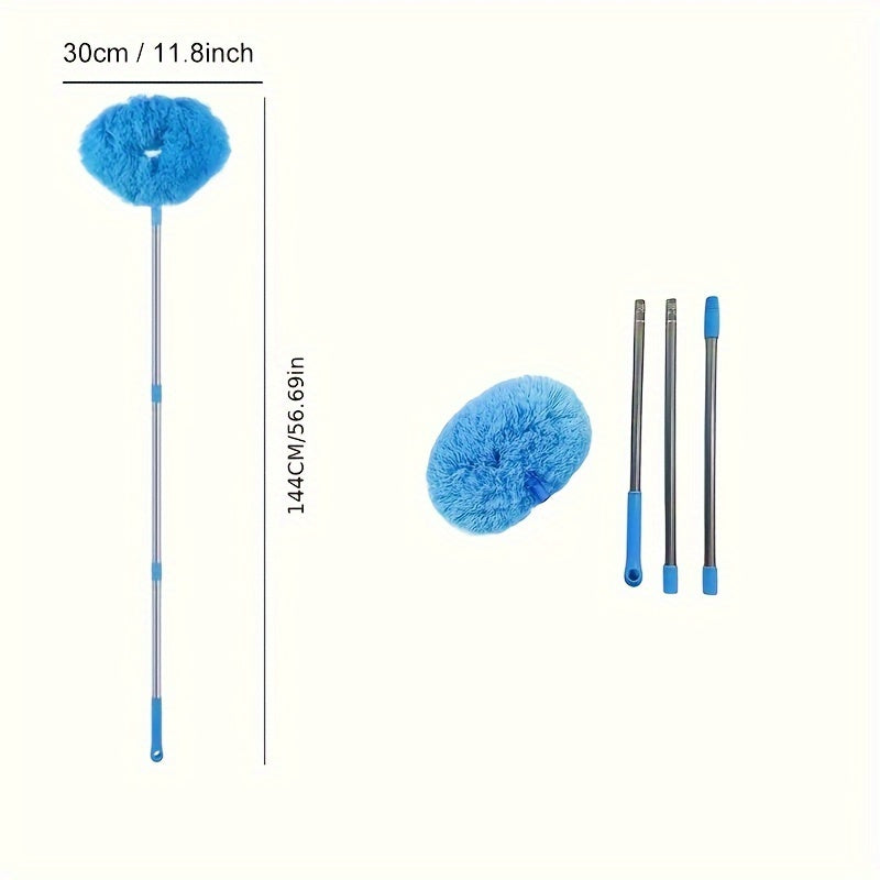 Cobweb Cleaning and Versatile Microfiber Duster with Extendable Pole