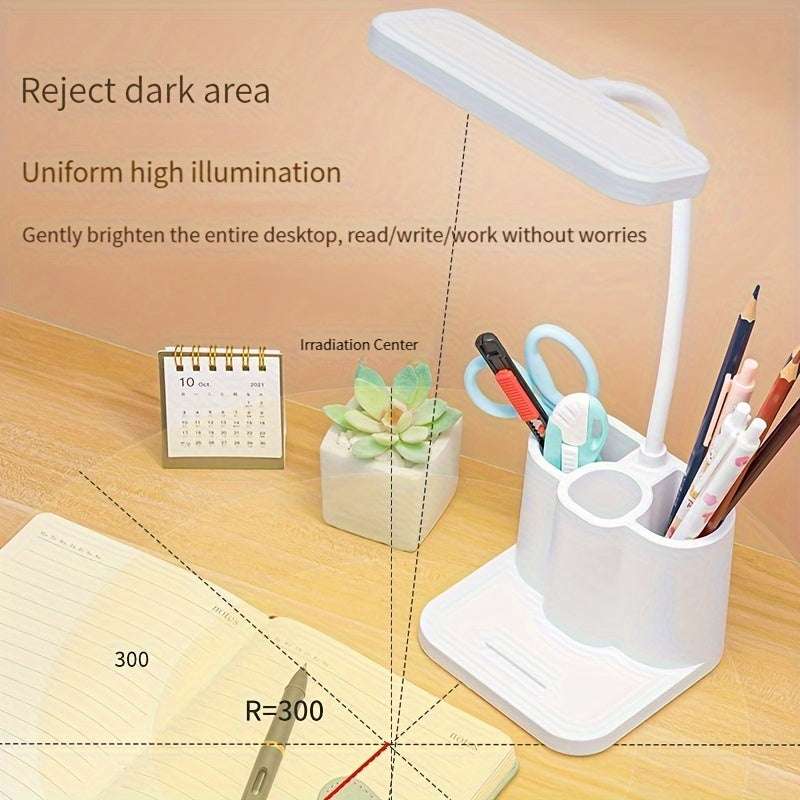 2 in 1 Pencil Holder Organiser and LED Desk Lamp with Touch Control