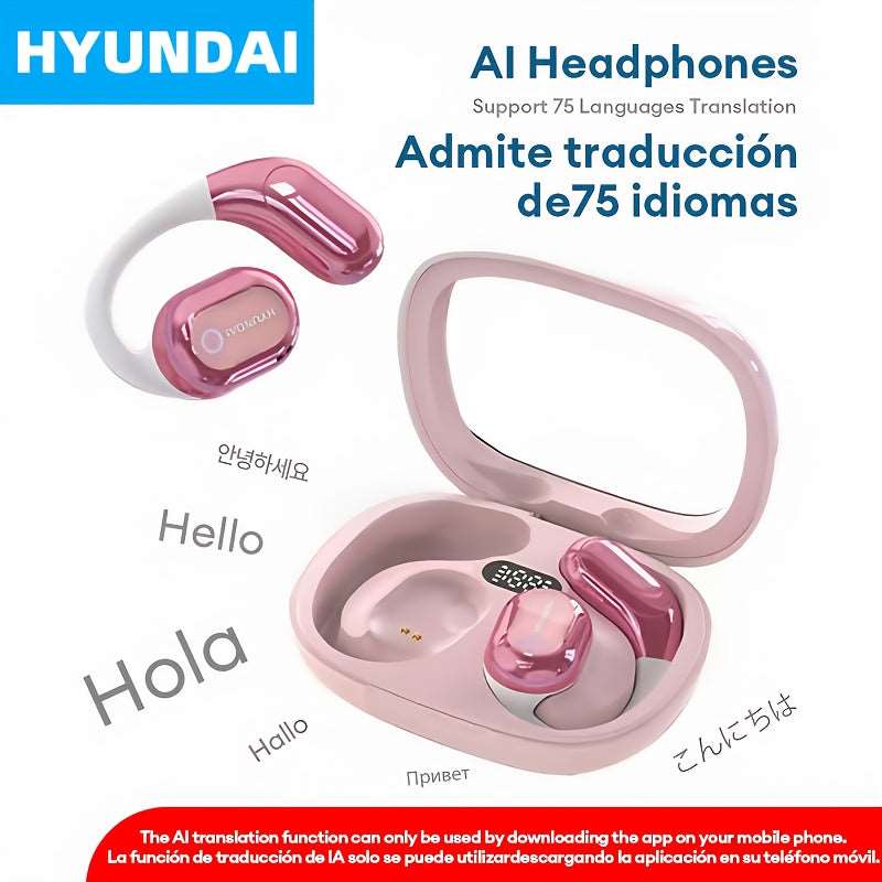 New Multi-Language Real-Time Translation - HY-Y16 AI Smart Translation Headphones Earphones 2025  Perfect for Business Professionals and Travelers Ideal for Meetings and Language Learning