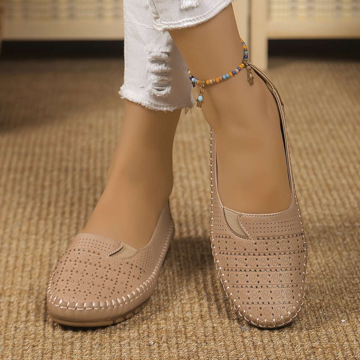 Cute Shoes - Perfect for Casual or Formal Outfits - Flat Shoes for Women Soft Synthetic Cover & TPR Sole