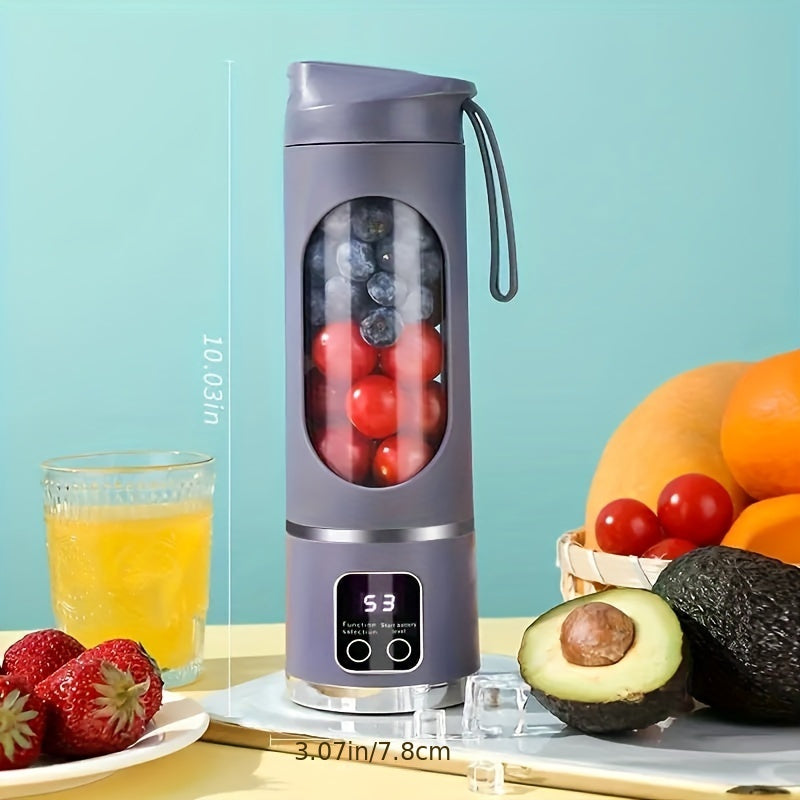 Blender & Juicer - Easy Clean, Perfect for Fruit & Vegetable Drinks, Milkshakes with Portable USB-Rechargeable 10.14oz to 16.91oz