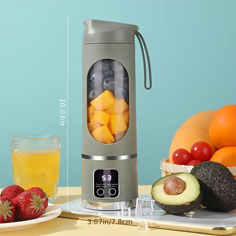 Blender & Juicer - Easy Clean, Perfect for Fruit & Vegetable Drinks, Milkshakes with Portable USB-Rechargeable 10.14oz to 16.91oz