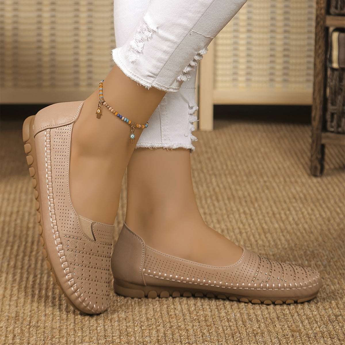 Cute Shoes - Perfect for Casual or Formal Outfits - Flat Shoes for Women Soft Synthetic Cover & TPR Sole