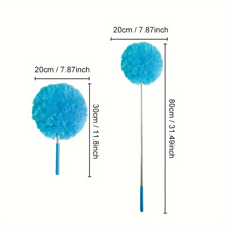 Cobweb Cleaning and Versatile Microfiber Duster with Extendable Pole