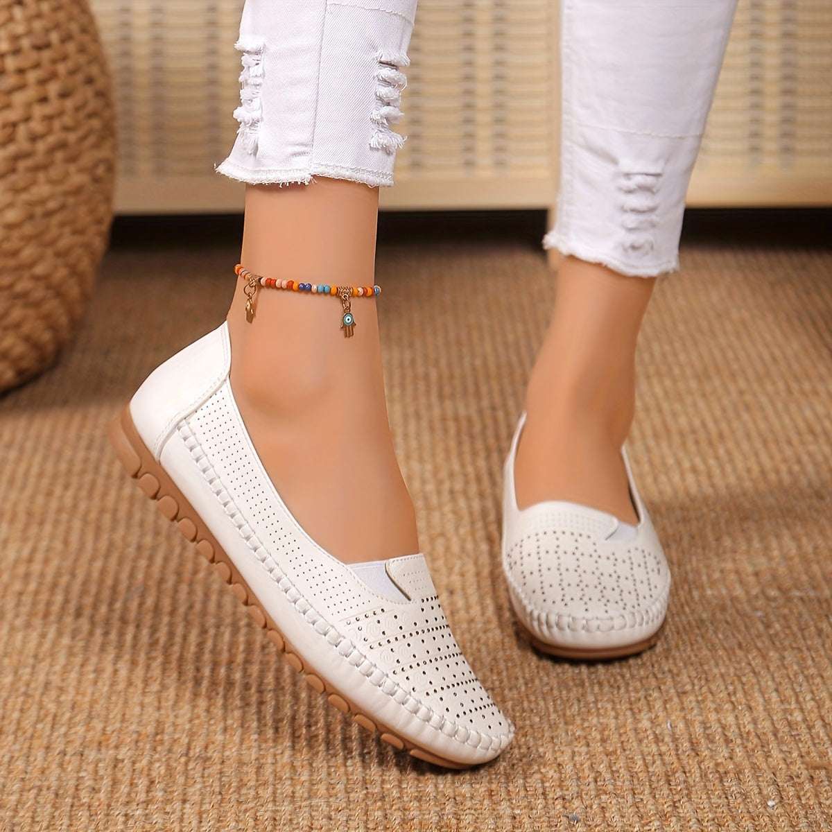 Cute Shoes - Perfect for Casual or Formal Outfits - Flat Shoes for Women Soft Synthetic Cover & TPR Sole