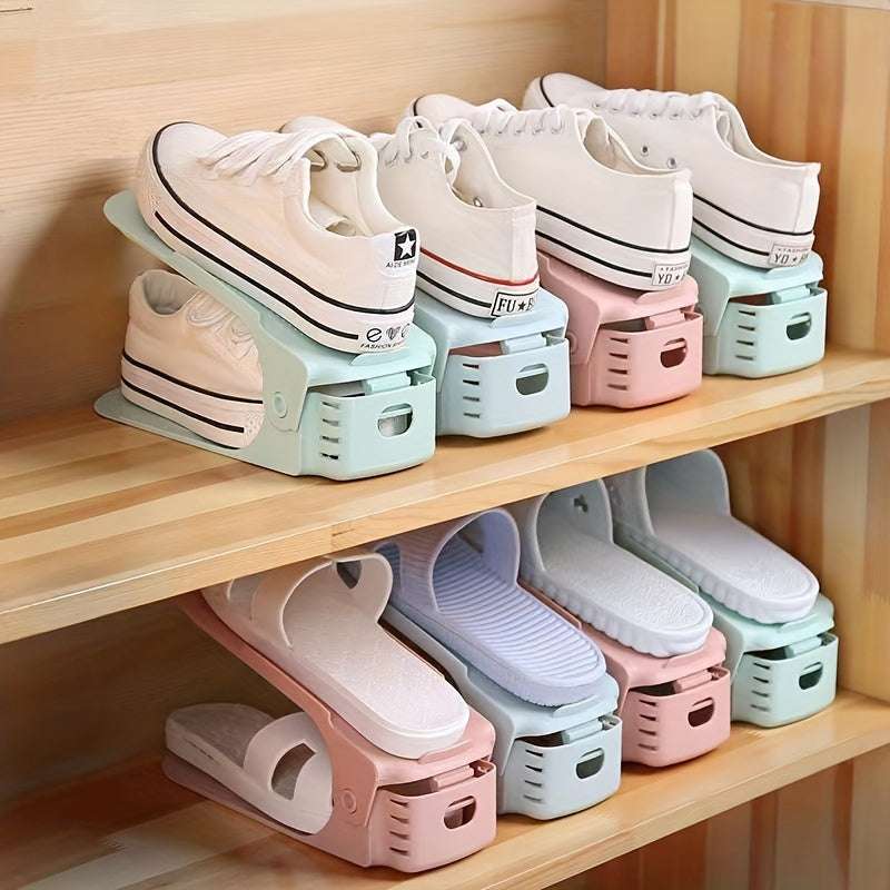 Organiser Shoes Storage 10pcs of Adjustable Shoe Racks,