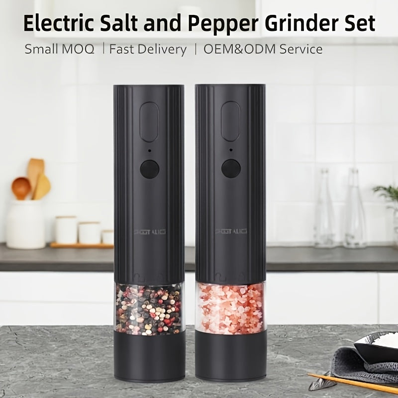 Salt & Pepper Grinder Set 2pcs Electric -  Perfect for Home Kitchen