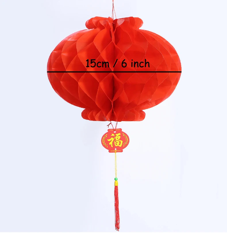 Luxure Decoration Red Paper Lantern - Waterproof Festival Lanterns