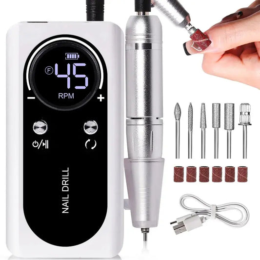 Manicure Professional 45000RPM Salon Tool Electric Portable