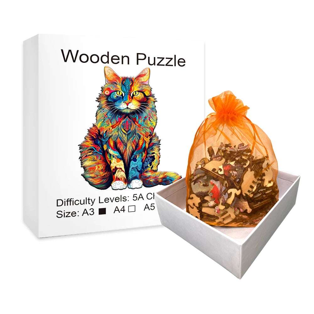 Wooden Puzzle Educational Art - Intelligence Toy Game