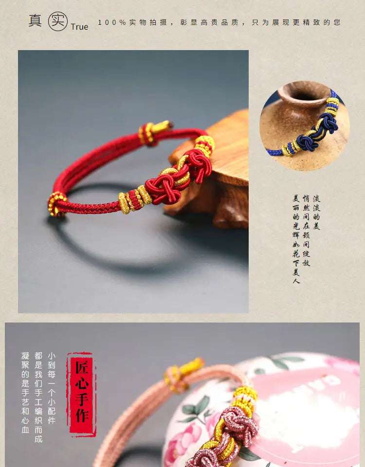 Bracelet Handmade Lucky -  Festival Chinese New Year of The Snake - Gift