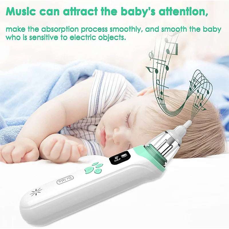 Electric Child Nasal Aspirator – Silicone Nose Cleaner with Adjustable Suction, Low Noise & Safe for Kids