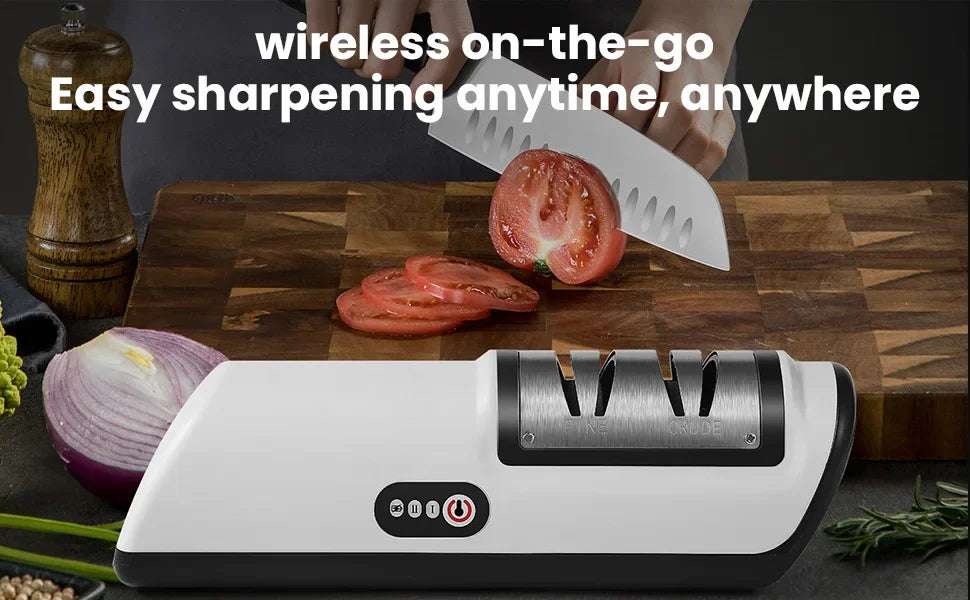 Electric Rechargeable Knife Sharpener - Household Whetstone Kitchen