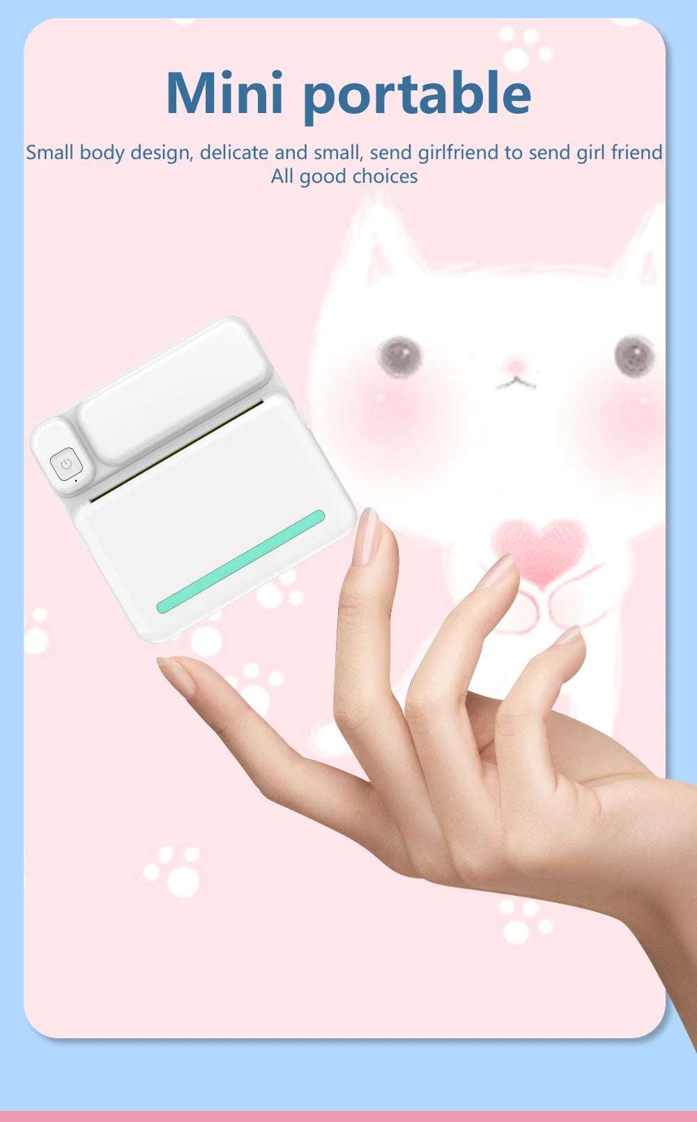 Portable Mini Printer for Children's Gift