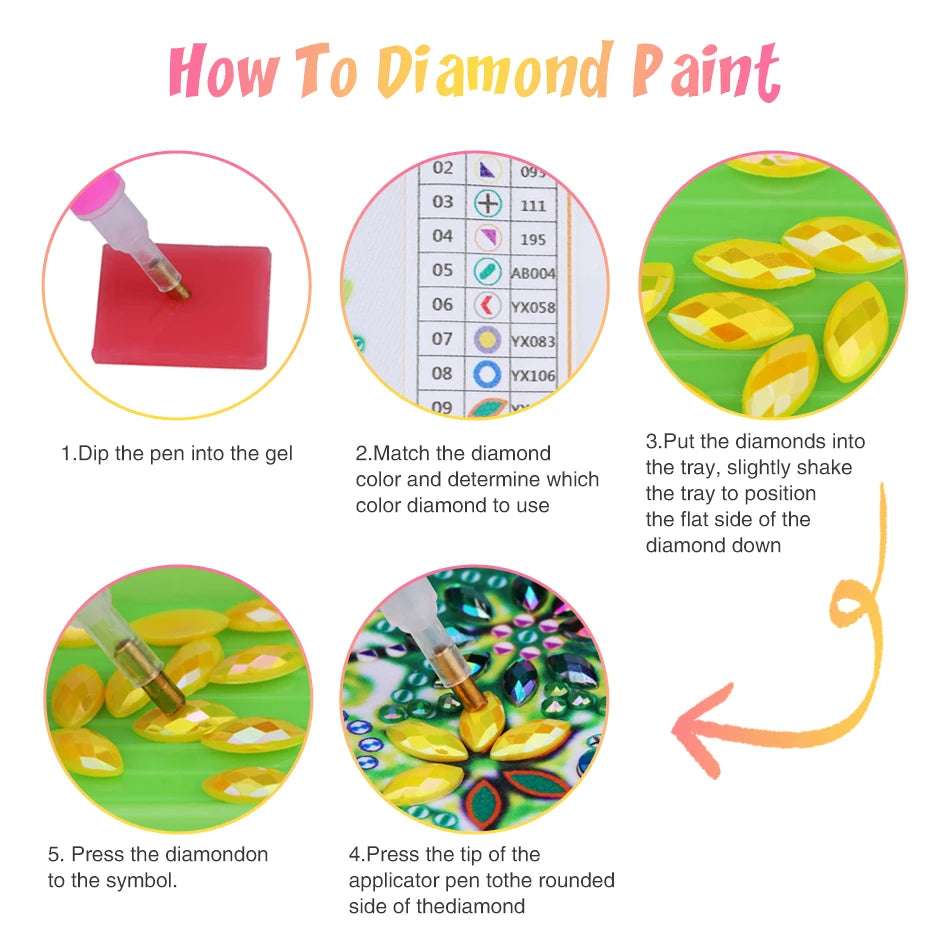 Kit Picture 5D Handmade Diamond Mosaic Art DIY Diamond Painting Animal  
Chose your Art: Squirrel, Butterfly, Horse, or Cat