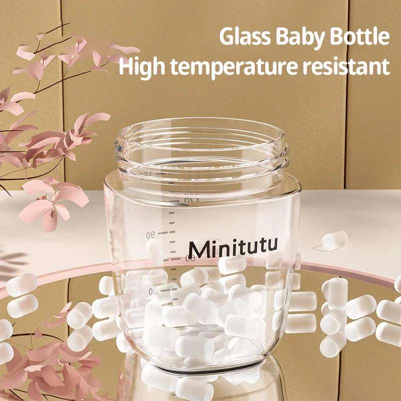 Feeding Bottle Anti-Choke Baby Bottle Infant BPA Free 0-1Y - 160ML/ 240ml Glass Milk Bottle