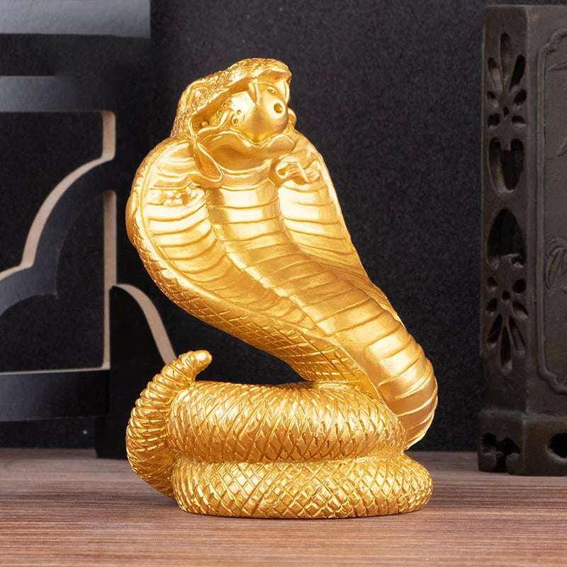 Snakes Ornaments Animal Resin Statue Chinese Style Tabletop Feng Shui Lucky Crafts - 2025 Year Of The Snake