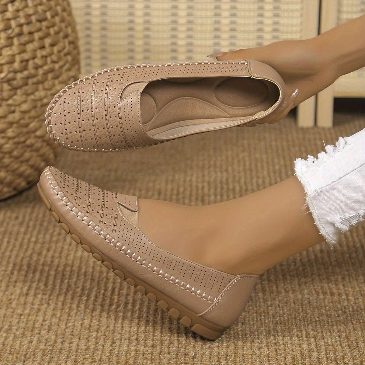 Cute Shoes - Perfect for Casual or Formal Outfits - Flat Shoes for Women Soft Synthetic Cover & TPR Sole