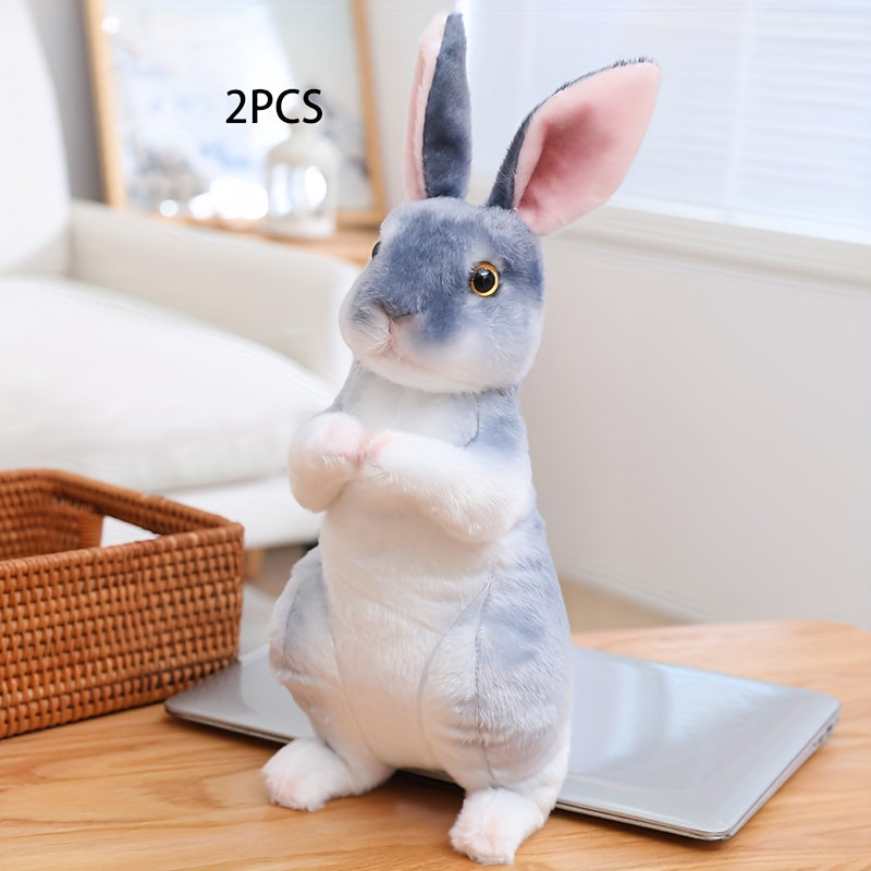 2-Pack  Easter Decoration - Upright Rabbit Plushies,