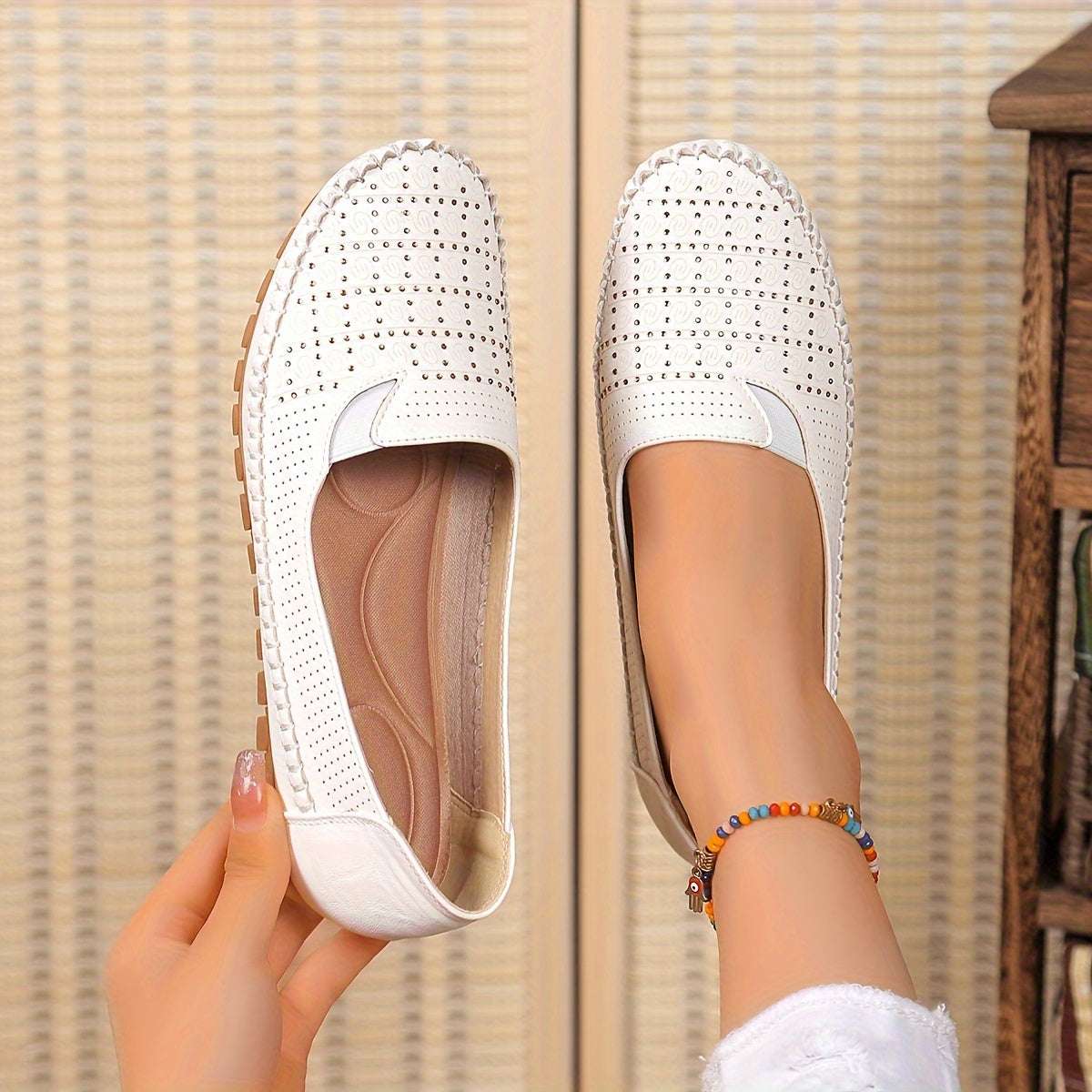 Cute Shoes - Perfect for Casual or Formal Outfits - Flat Shoes for Women Soft Synthetic Cover & TPR Sole