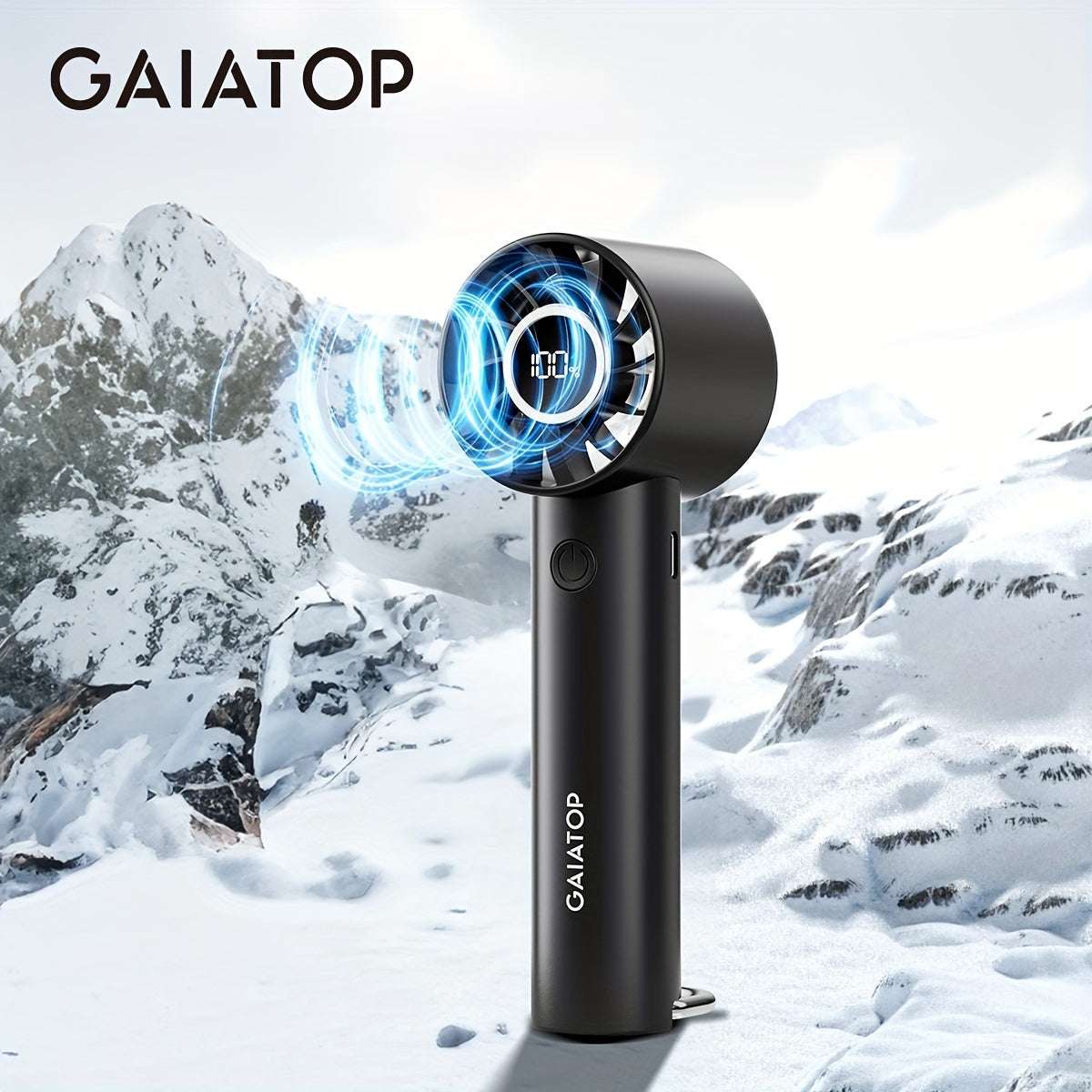 Gaiatop - Mini USB Rechargeable Portable Fan – 3-Speed Handheld Fan for Summer, Travel, & Outdoor Use