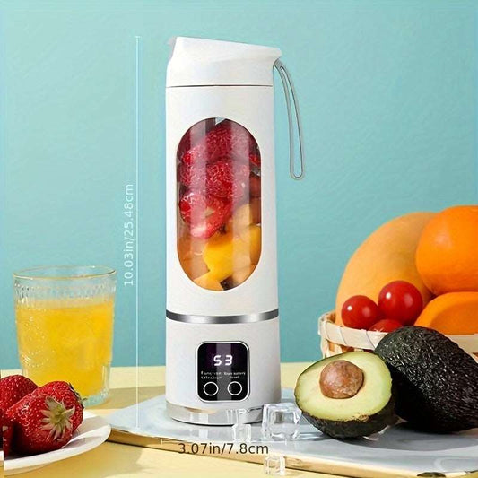 Blender & Juicer - Easy Clean, Perfect for Fruit & Vegetable Drinks, Milkshakes with Portable USB-Rechargeable 10.14oz to 16.91oz