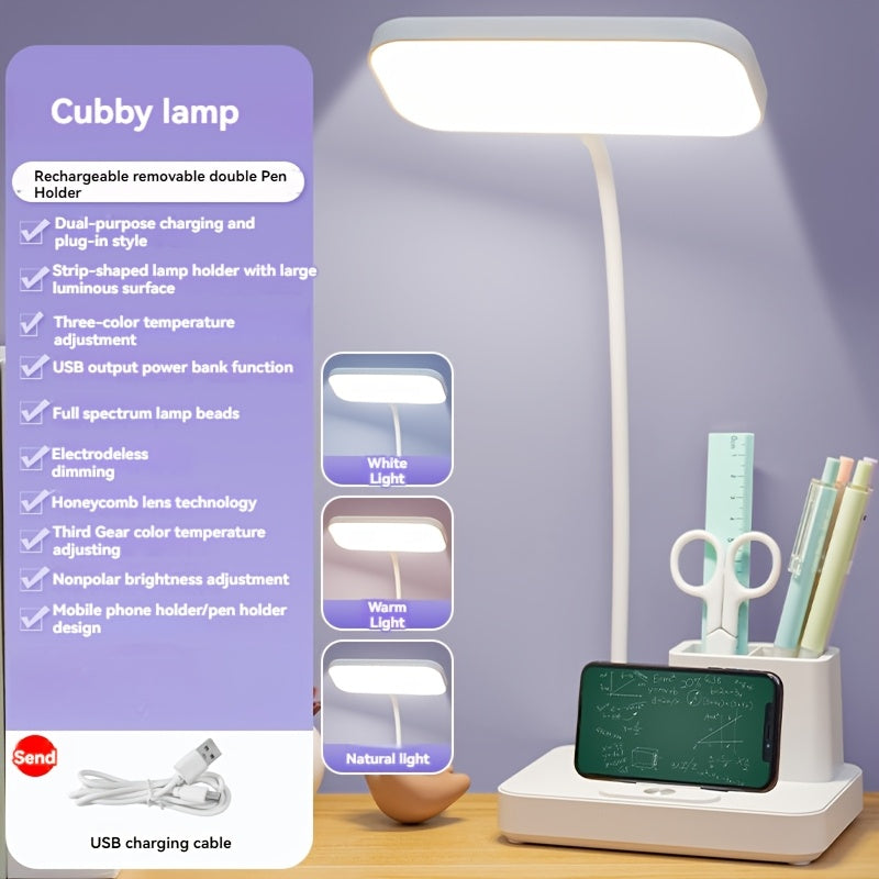 LED desk lamp with pen holder for Home or Office