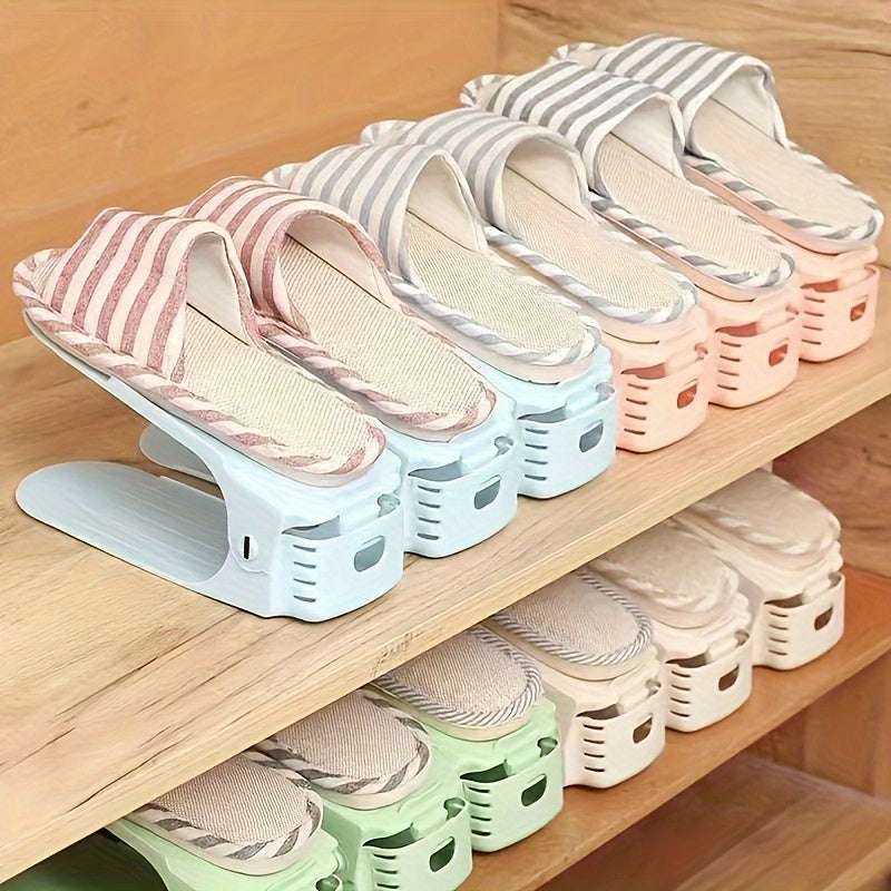 Organiser Shoes Storage 10pcs of Adjustable Shoe Racks,