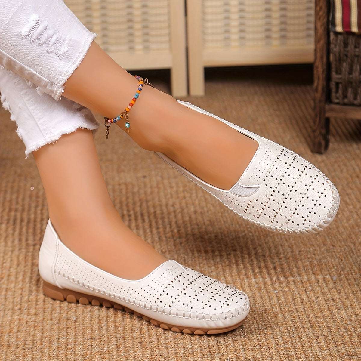 Cute Shoes - Perfect for Casual or Formal Outfits - Flat Shoes for Women Soft Synthetic Cover & TPR Sole