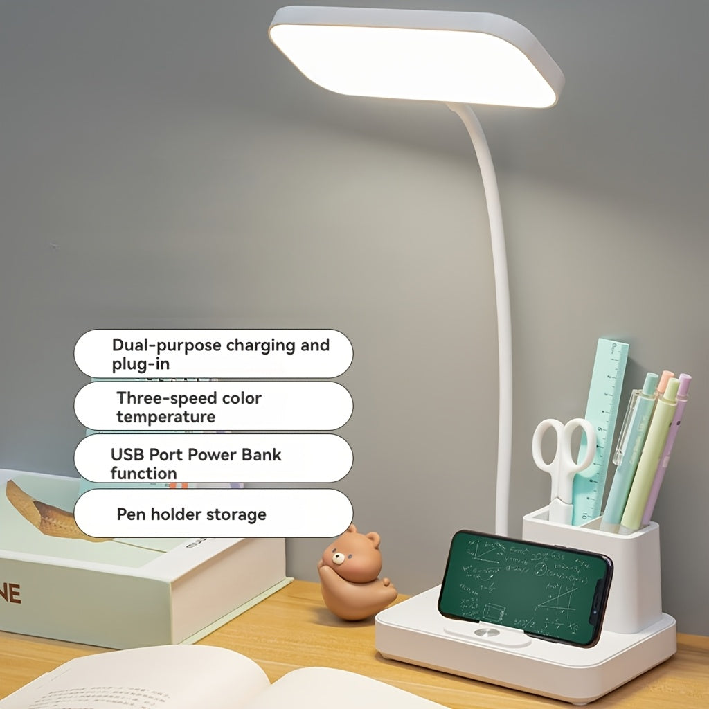 LED desk lamp with pen holder for Home or Office