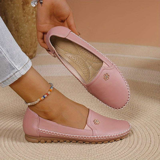 Women's Comfortable Solid Flat Loafers Lightweight Shoes